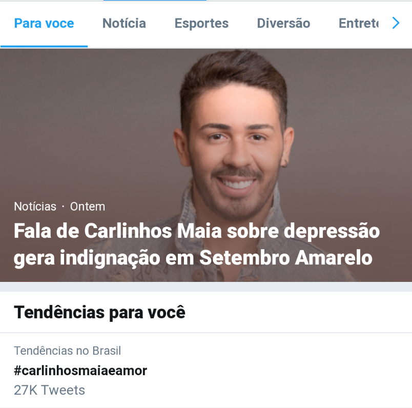 Bruna35230789's tweet photo. Capa do twitter? Pq choras haters #carlinhosmaiaeamor https://t.co/jLc9SvQiX0