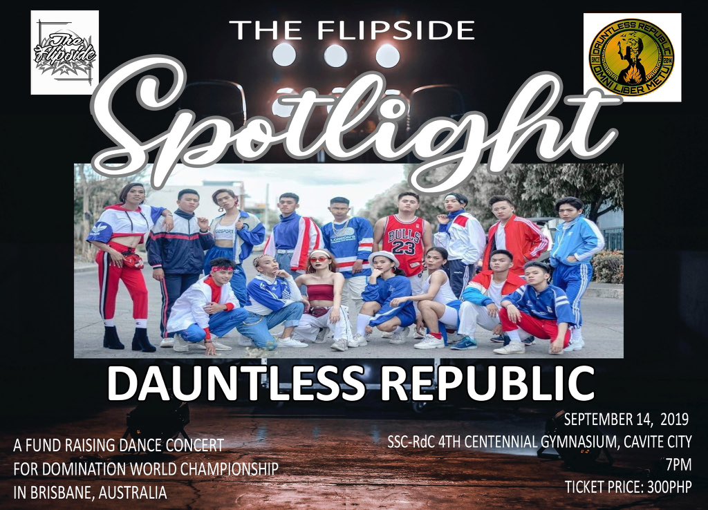 TFlipside2007's tweet photo. Y'all ready for this Spotlight!

Dauntless Republic will heat up the dancefloor on September 14. 

Tickets are now available. Grab yours now lezzzgooo! ☺️💕🔥

Ticket Price: 300php
Student Promo: 200php

#TheFlipside
#Spotlight
#DauntlessRepublic https://t.co/xo5k0Wm6Mv