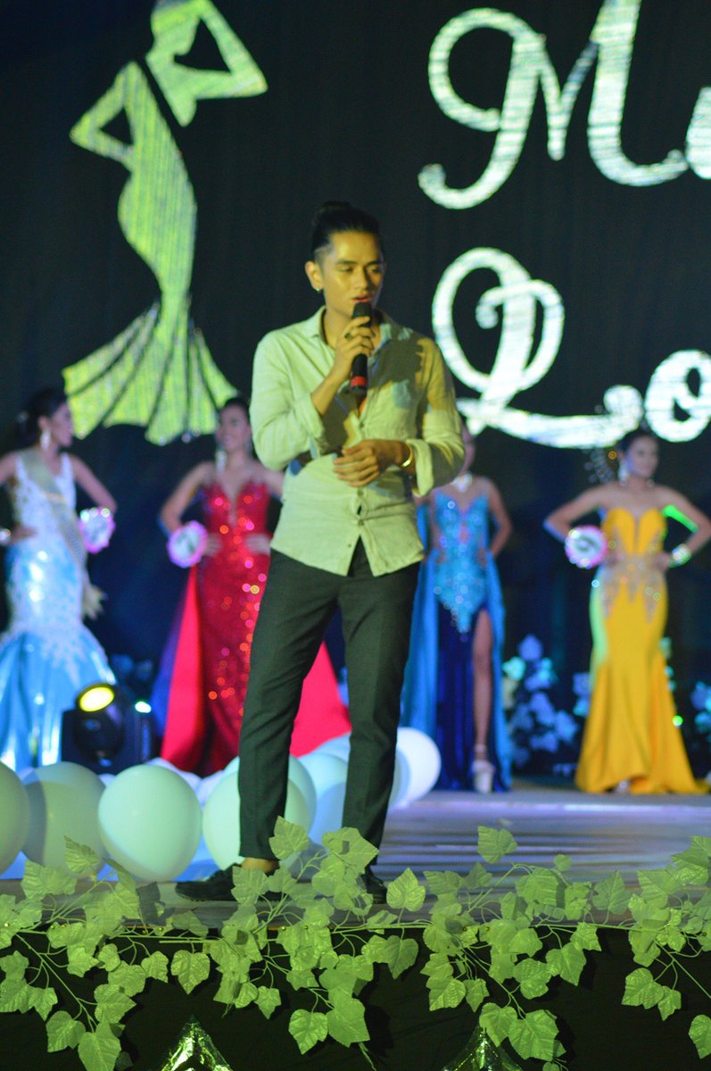 MiguelOdronArmy's tweet photo. Miguel serenading the Mutya ng Loreto candidates yesterday!

(c) Jenelene

#ABSCBNBallFanFave Miguel Odron https://t.co/n7509UgSIY