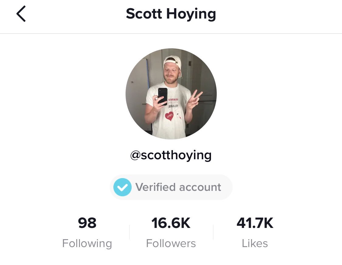 Scott Hoying on X: watch out kids she's tik tok VERIFIED https