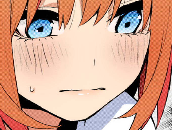 クロゼロさんがTwitterに投稿した中野四葉(五等分の花嫁)のイラスト。