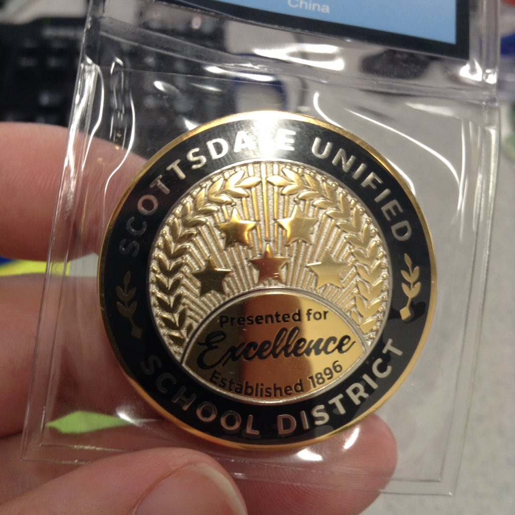 Ms_Carleen_Slon's tweet photo. Received this during our staff meeting this morning happy to be a part of @ScottsdaleUSD and @DCESSUSD https://t.co/ygBLpp6zeP