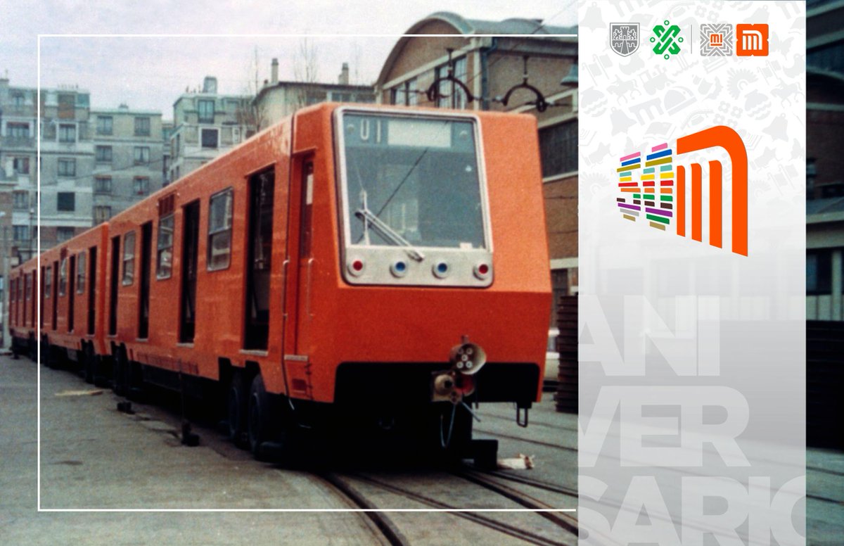 MetroCDMX's tweet photo. El tren PMP68, fue el 1er modelo de unidad en circular en el Metro, diseñado y construido en Francia en 1968.
#LosNuevos50AñosDelMetro https://t.co/zsP0lQZPo7
