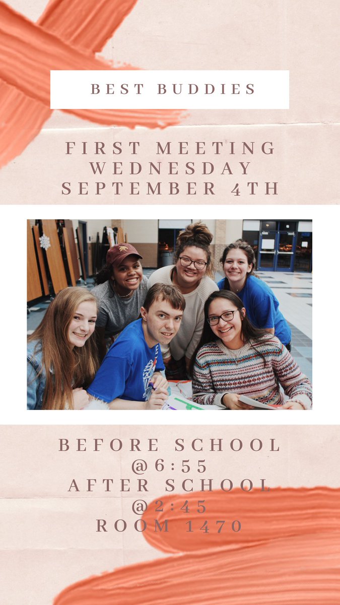 FIRST BEST BUDDIES MEETING TMRW🌈🌟🌈🌟 Help us spread the word by reposting some of the flyers below!! Can’t wait to see everyone there!!
