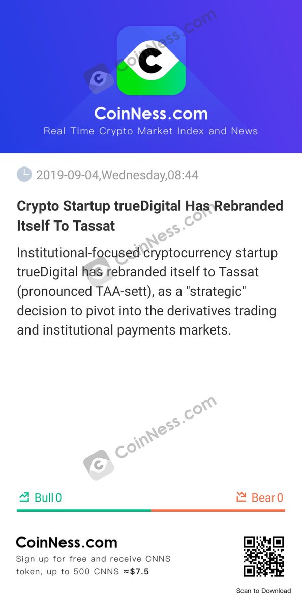 Daikacanoc1's tweet photo. [Crypto Startup trueDigital Has Rebranded Itself To Tassat]

Institutional-focused cryptocurrency st...

https://t.co/R9jUNKXz1x https://t.co/WUUAA6Ie18