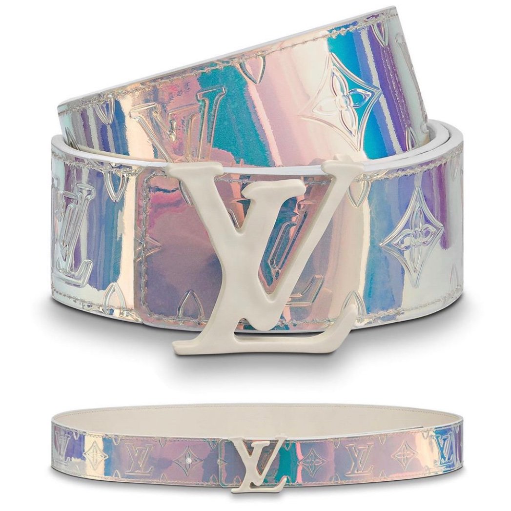 SAINT on X: Louis Vuitton LV Shape 40MM Prism Belt