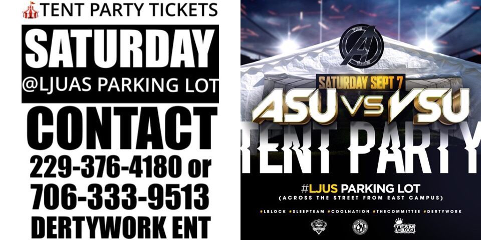 QuintG229's tweet image. #ASUvsVSUWeekend #MidNightLockInn #ASUvsVSUTentParty
