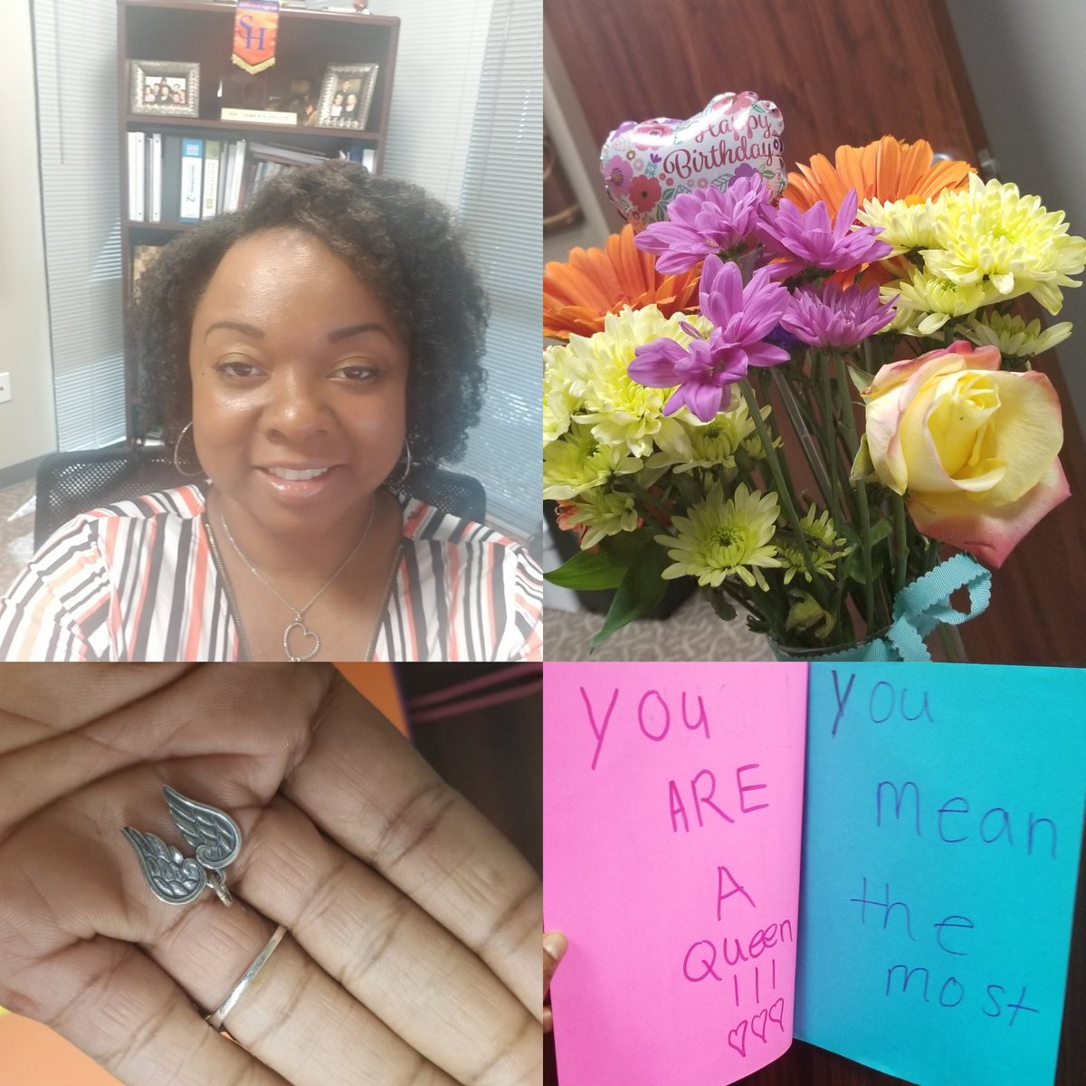 Tameka528's tweet image. Last week my team surprised me w/ an early bday celebration &amp;amp; the outpouring of love has occurred every day through today. Every time I turn around I see blessings on blessings &amp;amp; I am overwhelmed w/ gratitude. I have the best team, family, friends...village.  #Chapter44 #Grateful