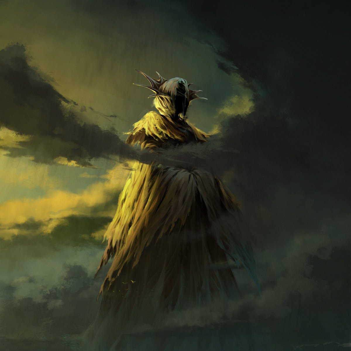 SumPunkWhoCares's tweet photo. #HorrorHaiku:#YellowMythosCycle:
Title:#TrembleBeforeTheYellowKing:9/3/19:
Lost in #Carcosa
Black stars hang in the heavens
Twin suns. Pallid Mask.
Basis:#RWChambers' #TheKingInYellow & #AmbroseBierce's #AnInhabitantOfCarcosa & later #HPLovecraft. https://t.co/ZkDzQHQqOY