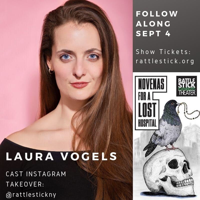 RattlestickNY's tweet photo. It’s that time again! @lauravogels is taking over our Insta tomorrow, Sept 4. Tune in to see what’s going down in the final days of #novenas rehearsal! https://t.co/kwC2uBh6fw