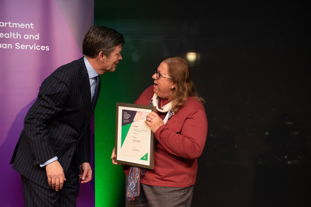 LukeDonnellan's tweet photo. A privilege to present the 2019 Victorian Protecting Children Awards last night. So much extraordinary work, passion & professionalism in looking after our kids. #VPCA2019 #ncpw #playyourpart https://t.co/1h6D26tFu5
