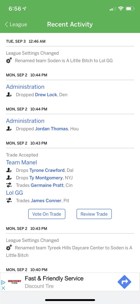 leaguecrawler's tweet photo. Bad user alert! Dropping players, etc

Xbox Gamer Tag - RyMcBreezy

We really need to raise awareness for this kind of thing, which is exactly what leaguecrawler is for. https://t.co/7uHRXMngIW