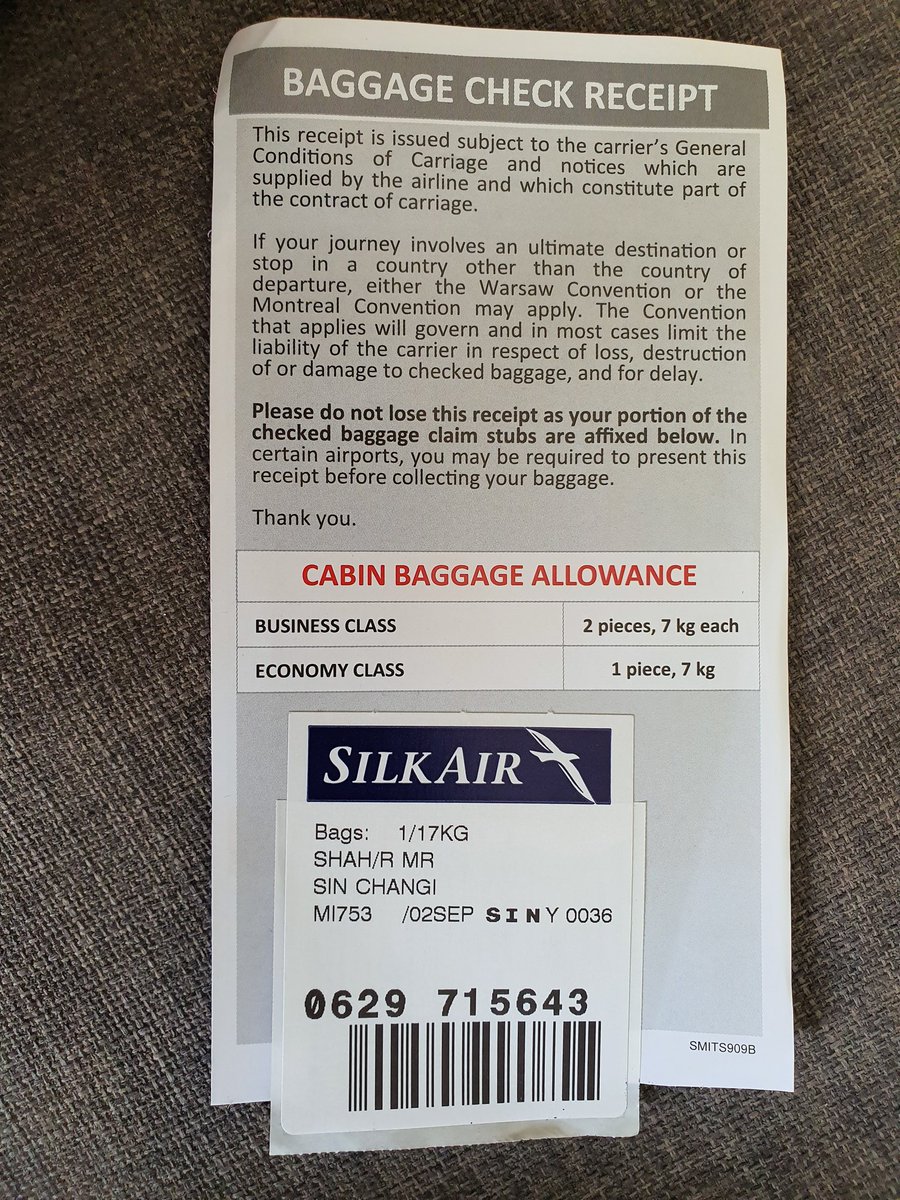 silkair baggage claim