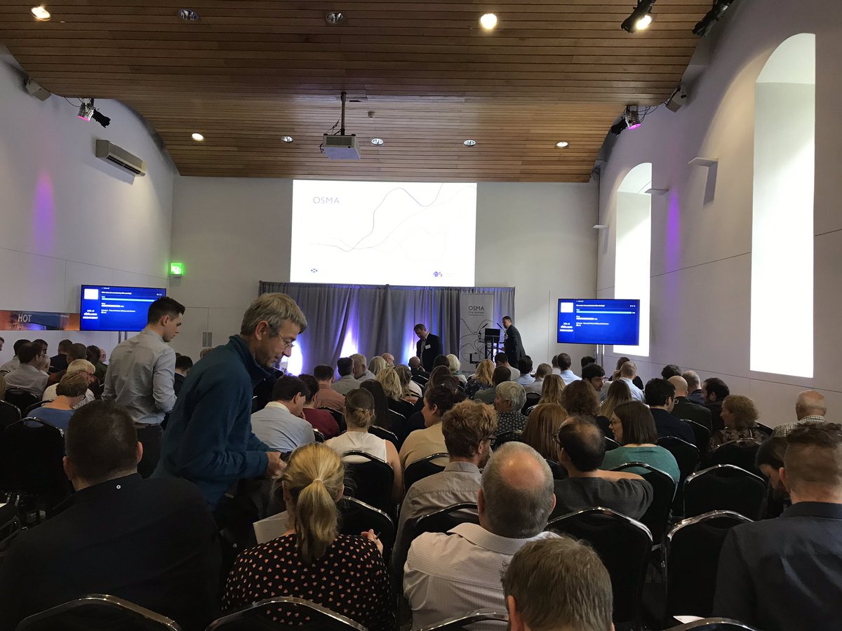 Dom Cuthbert encouraging Scottish #geospatial community to #getoutside <a href="/OrdnanceSurvey/">Ordnance Survey</a> on 29 September
