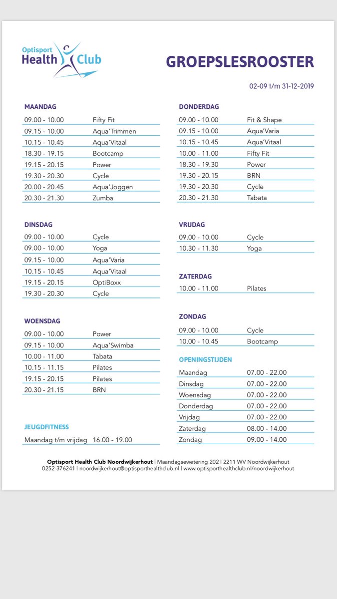 We zijn weer begonnen in het #nieuwe #sportseizoen #fitness #zwembad #groepslessen #optisport