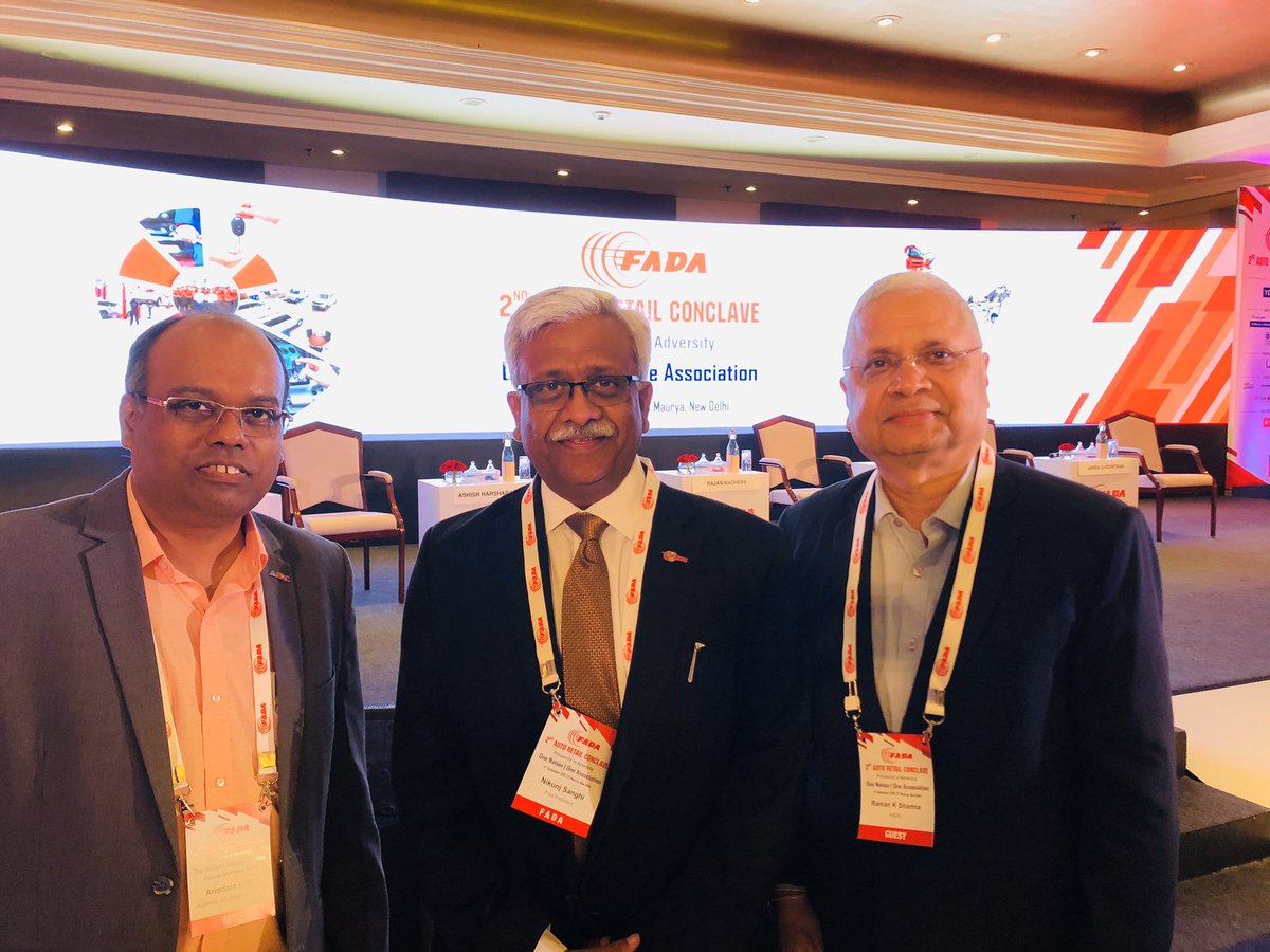 SkillsASDC's tweet photo. Mr. @nikunjsanghi, Chairman, Mr. @arindaml, CEO &amp; Mr. @RamanS_Official, Senior Advisor, @SkillsASDC at the @FADA_India 
#2ndAutoRetailConclave https://t.co/YkZ2WFCNZV