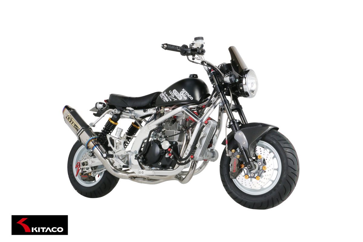 株式会社キタコ 公式 ちょっぴり強がってください モンキーなのにdohcのvツインエンジン搭載なんだしん 片側ccのvツイン176ccモンキーだしん 乗ろうと思えば高速道路だって乗れるしん