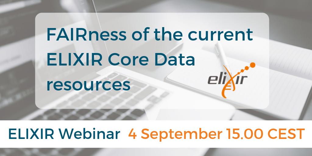ELIXIREurope's tweet image. Don&apos;t forget to join our webinar today, to learn about how we measured the FAIRness of ELIXIR #CoreDataResources. This afternoon at 15.00 CEST! Join via: buff.ly/2ZHvZIh You can learn more about this project at: buff.ly/2MOtPV7 #FAIRdata