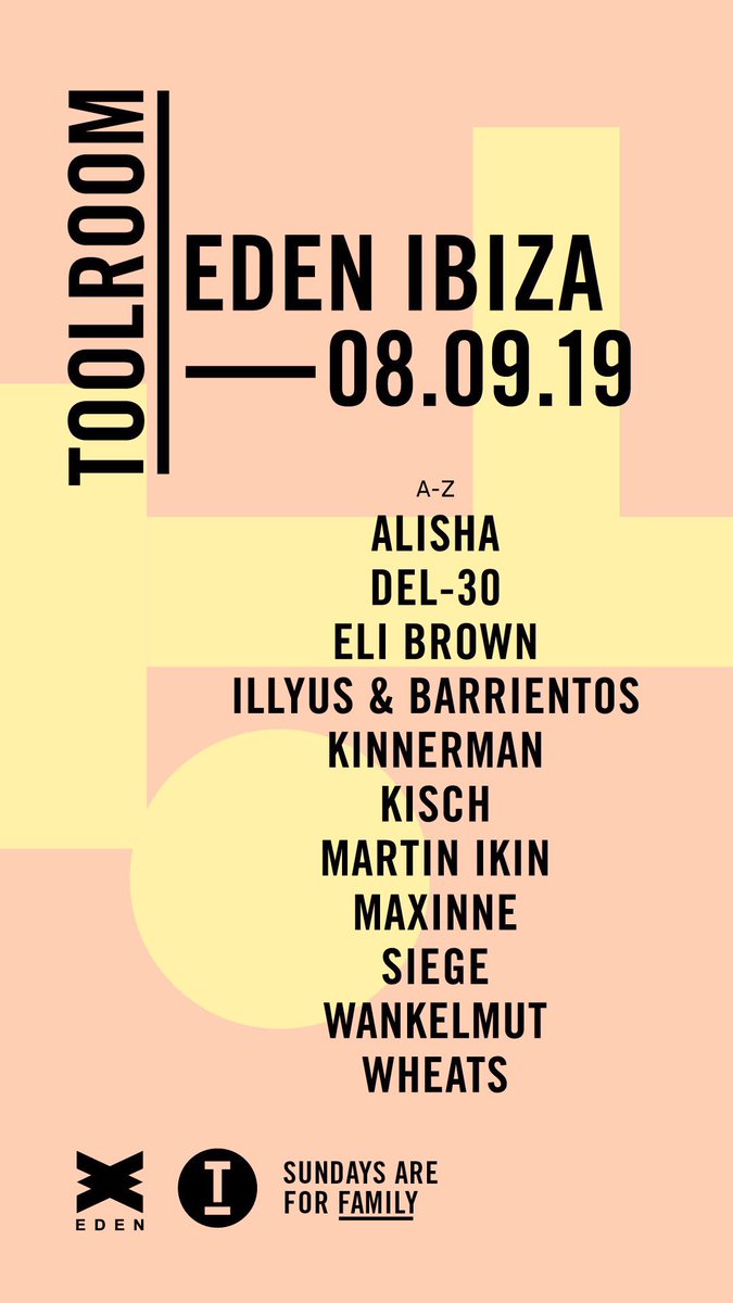 And it’s back with a massive lineup again @toolroomrecords party this Sunday in @eden_ibiza !
Don’t forget to follow @toolroomrecords for the more updates.

#ToolroomAmbassador
#SundaysAreForFamily
#ToolroomFamily
.
.
.
#london #londonlife #brandambassador #dj #musician #djlife