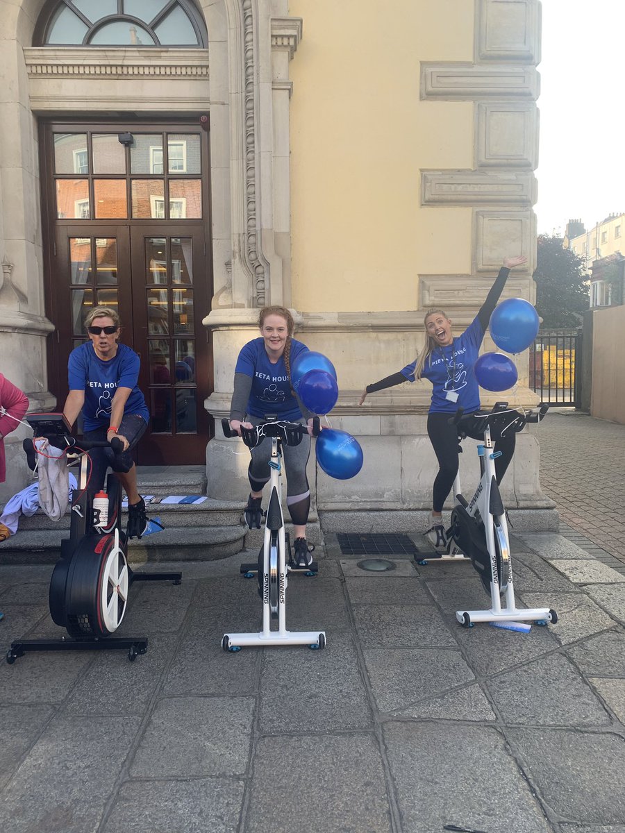 We are cycling the distance between our hotels in Dublin to Cambridge to Gibraltar raising funds for <a href="/PietaHouse/">Pieta</a> today and tomorrow outside The Davenport Hotel! Please come and support 🚴🏼‍♂️