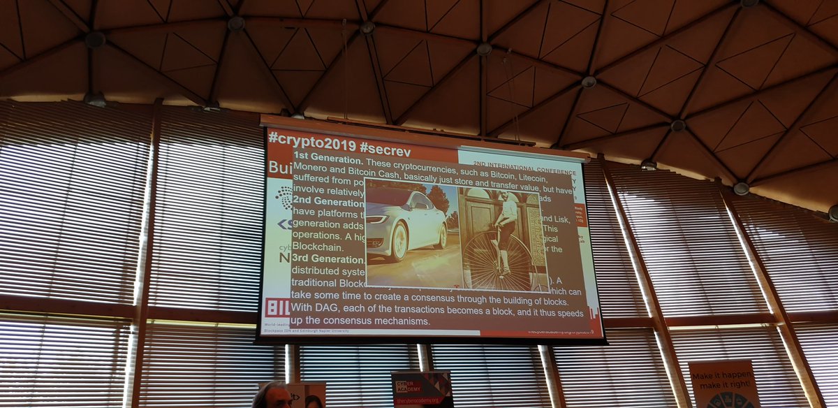 #Crypto2019 #secrev with <a href="/billatnapier/">Prof B Buchanan OBE FRSE</a> I am working with <a href="/womenscoin/">Women's Coin</a> today in my role as Scottish Ambassador to attend  
2nd International Conference on Blockchain, Identity and Cryptography