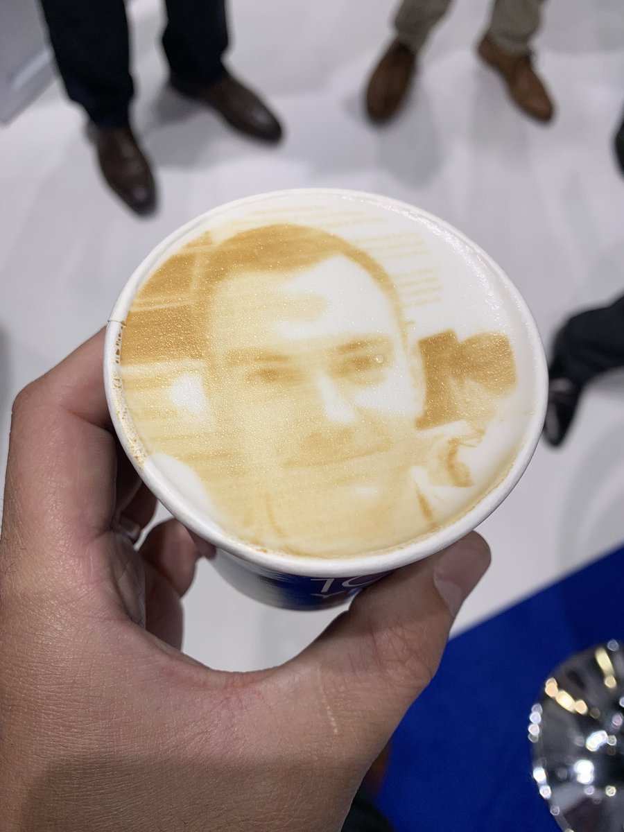 AlexZervakis's tweet photo. “Would you like your face in that?” Come grab a selfie coffee with @OlympusMedUKIE on stand 33 at @ExpoNHS. #Expo19NHS #BuildingABetterNHSTogether https://t.co/u5ibdhVNtX