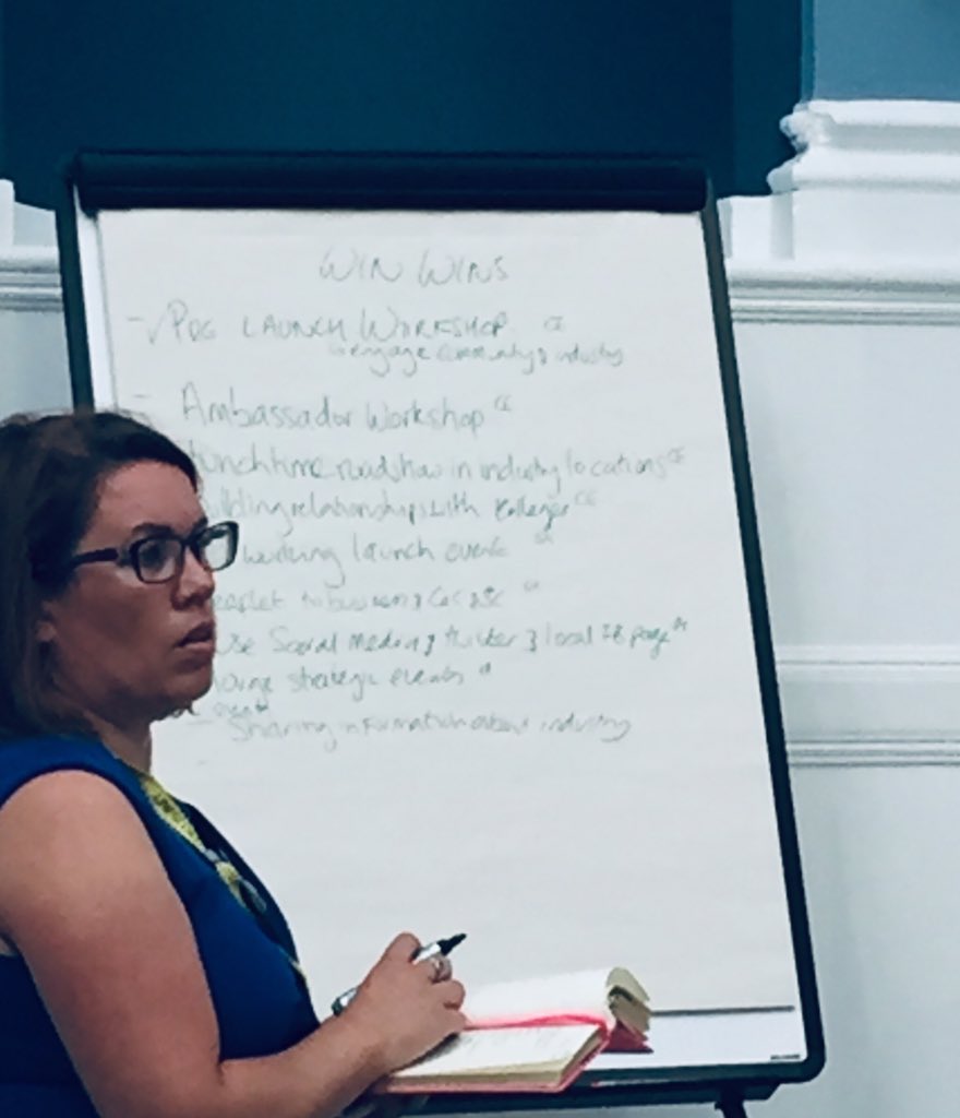 WiNuclear's tweet photo. Today #WiN2019 regional teams share their WiN wins...to find out what has helped to attract women across the UK to work and progress in our fascinating #nuclear industry - the more we work together, the more we improve #GoodConversations https://t.co/LCstT9CMQQ