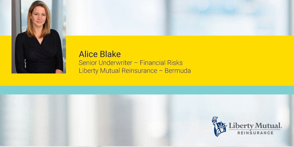 LibertyMutualRe's tweet photo. Congratulations to Alice on her promotion! Alice will be our Financial Risks leader based in #LSMBermuda. Read more here: https://t.co/p8P1vV9n9p #reinsurance https://t.co/G9zPdhgYPB
