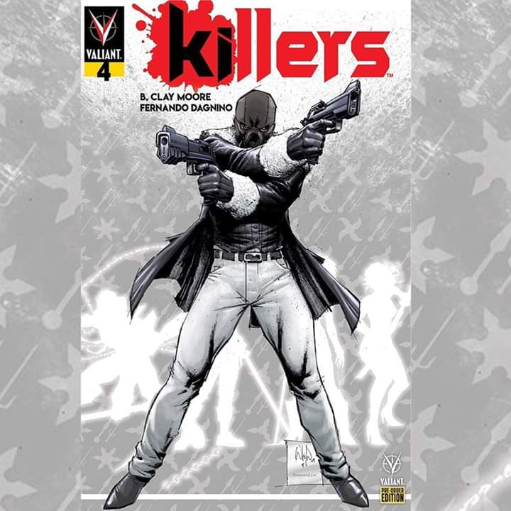 KILLERS pre-order cover variants. Did you get your copy? 
Grab them now from Valiant Entertainment.
PRE-ORDER EDITION issue comes with cool extras that can’t be found anywhere else! Cover variant art by legendary Whilce Portacio.
Colors on the variants by Raymund Lee