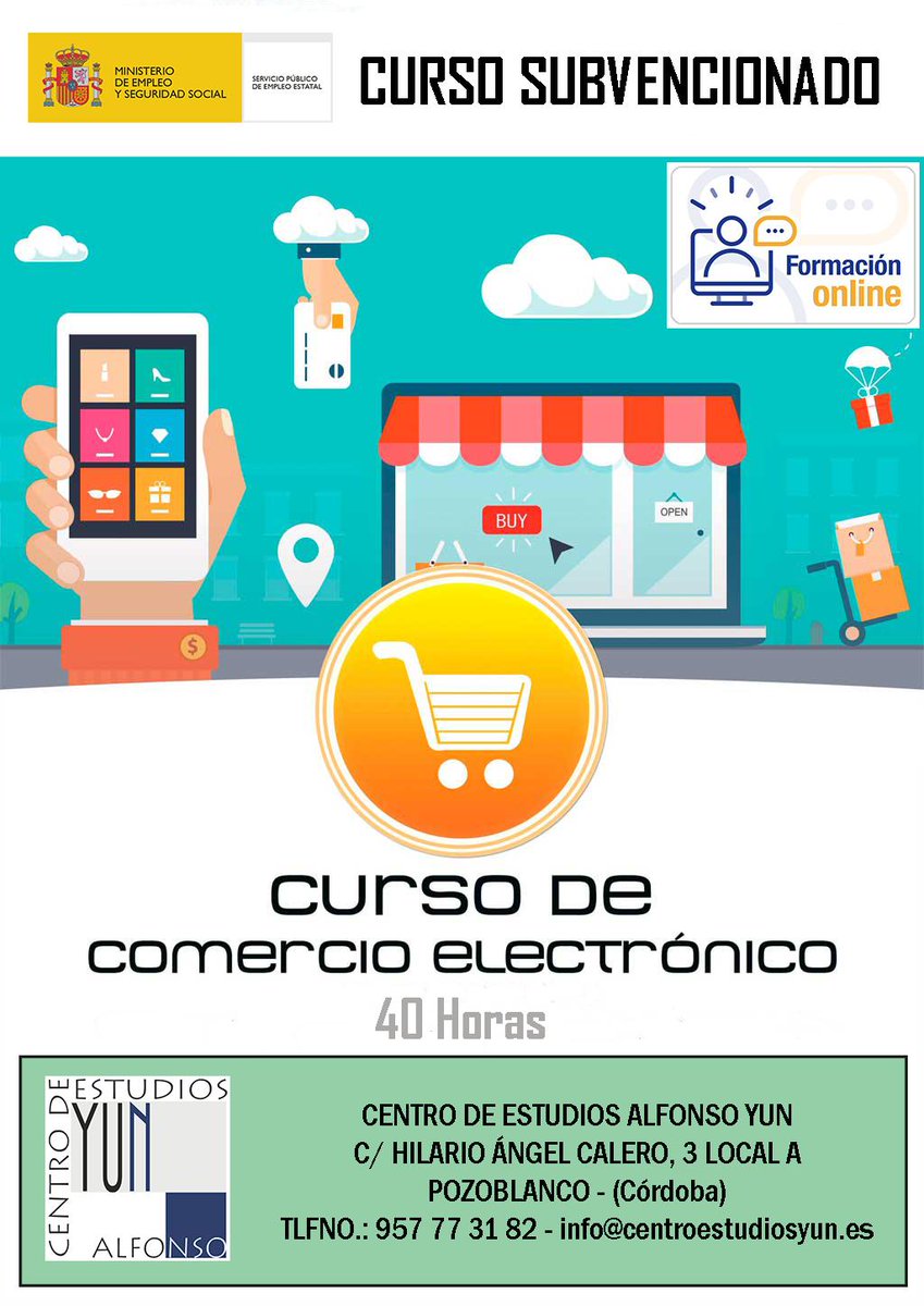 AlfonsoYun's tweet photo. Recibimos llamadas para solicitarnos formación gratuita y con titulación oficial. Y nosotros, seguimos empeñados en satisfacer vuestra demanda con cursos en modalidad online y presenciales, novedosos y que cumplan vuestras expectativas de formación.
+info. Llámanos al 957773182 https://t.co/oL1DksHuT6