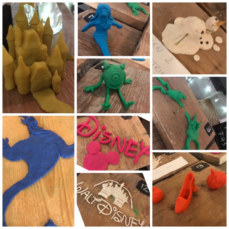 QuizzicalQuiz's tweet photo. Just a few of the 12 #CreativeRound creations from our #Disney #Quiz at @theknowlepub last night... https://t.co/h3PFEH39YW