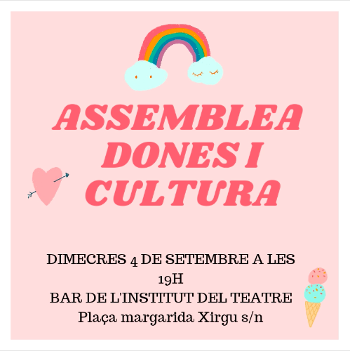 📢📢📢📢ATENCIÓ!!! 📢📢📢📢

CANVI DE LLOC DE L'ASSEMBLEA!!! 

Ho farem finalment:

📍Bar de l'Institut del Teatre. 
Plaça Margarida Xirgu s/n. <a href="/institutteatre/">Institut del Teatre</a>
