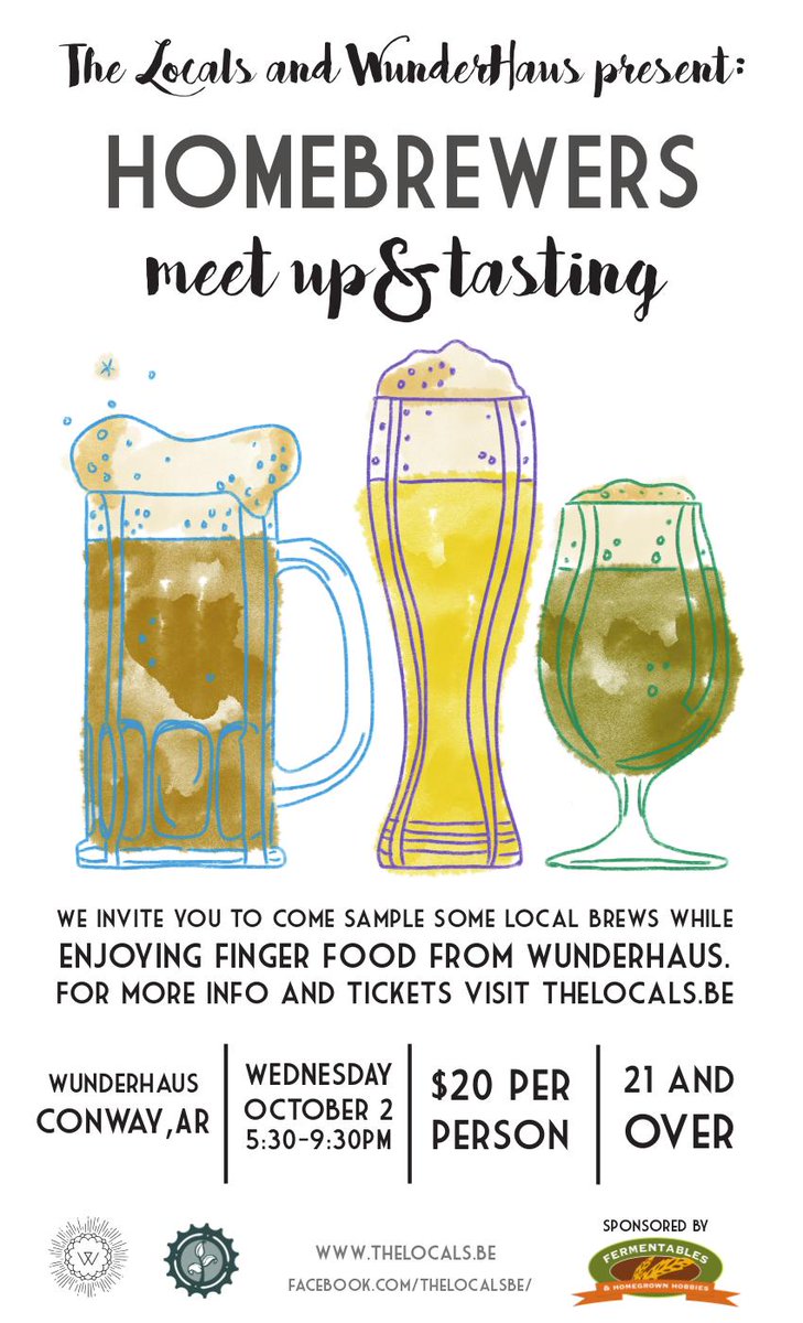 theLocalsbe's tweet photo. We are getting ready for the Homebrewer Meetup and Tasting event on Oct2 at @HausWunder! Will @AR_Conductor be part of the judge panel? https://t.co/mJ3C3edgzZ