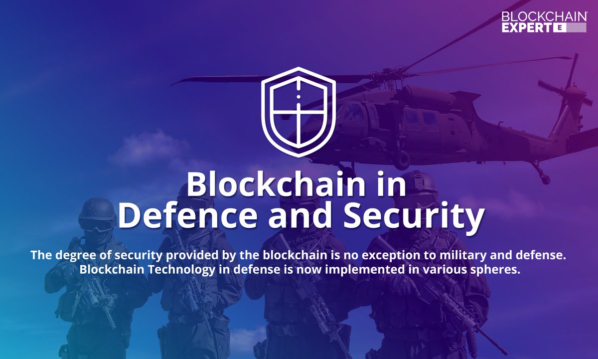 Blockchain in Defense & Security The degree of #security provided by the #blockchain is no exception to #military and defense. #blockchaintechnology in #defense e is now implemented in various spheres. Read Now: bit.ly/blockchain-in-… #blockchains #blockchainexpert #london