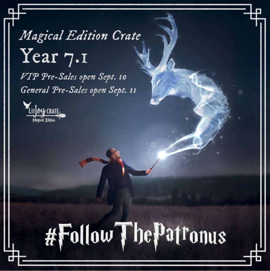 LeaFidone's tweet photo. Let the Patronus guide you... 💙
#FollowThePatronus
#LitJoyMagicalEdition
#LitJoyCrate https://t.co/E39g7ymNUB