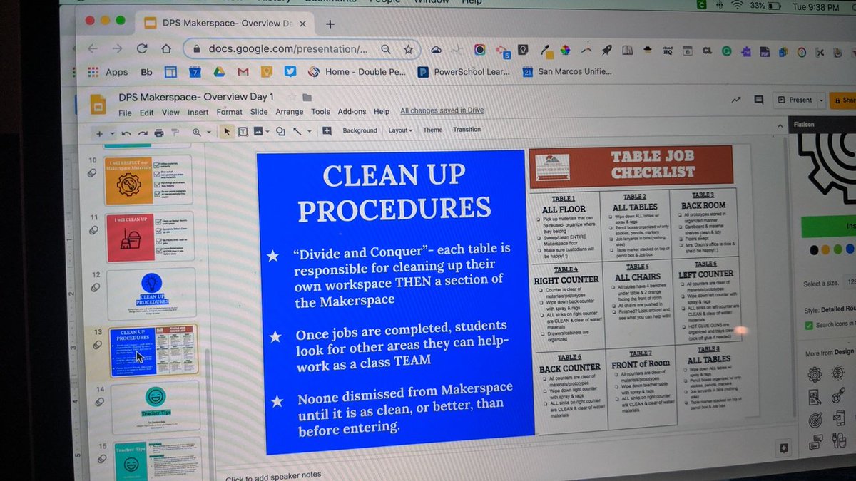 christinekdixon's tweet photo. When you're totally engaged in a project & you can't turn your brain off ๐คช
Creating this Day 1 in @DoublePeak_K8 #Makerspace for Ts: virtual tour, leadership roles, expectations & T tips to keep the T ๐ amidst the #creativechaos! #designthinking #dtk12chat #makerspaceproblems https://t.co/LwUKNZZHaE