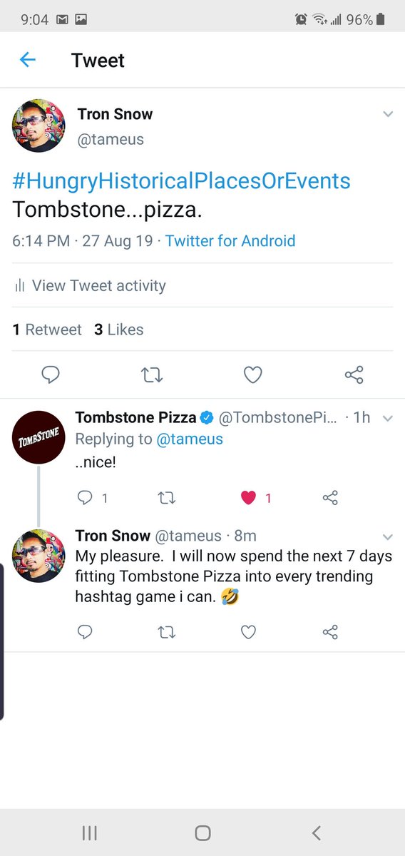 theDappr's tweet photo. #IfIDidntNeedToWork I'd spend all day playing hashtag games while eating a...
...Tombstone Pizza. https://t.co/5VJUHIzFdu