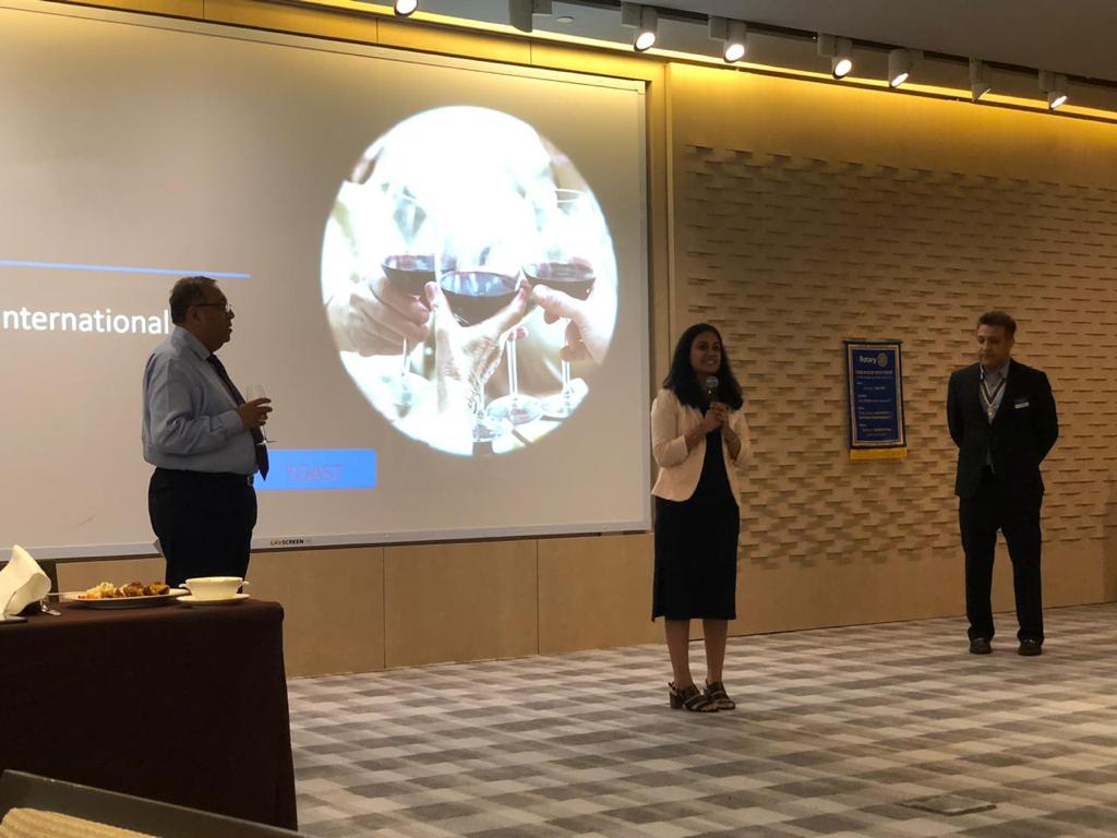 3054Rotary's tweet photo. Rotary club of AHMEDABAD ELITE in flag exchange with Rotary Club of SINGAPORE as a part of international fellowship..for RC ELITE RTN. Mr. Omkar Acharya & RTN. Mrs.Pooja Acharya attended the event.
.
#Congratulations #Singapore #flagexchange #rotary3054 https://t.co/l91tfQaUdT