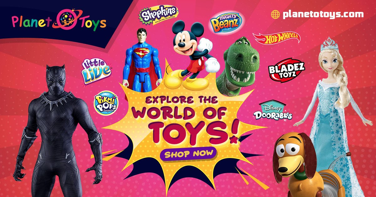 planetotoys's tweet photo. PlanetOToys An exclusive online store for toys and games. Shop from a wide variety of #dolls, #bikes, #puzzles, action figures, #softtoys, and many more 🥰
For More Visit Our Website 👉 https://t.co/pbrD9FiAEI
.
#Dubai #Trending #Online #ToyStory4 #marvel #BlackPanther https://t.co/pVWiEUSUps