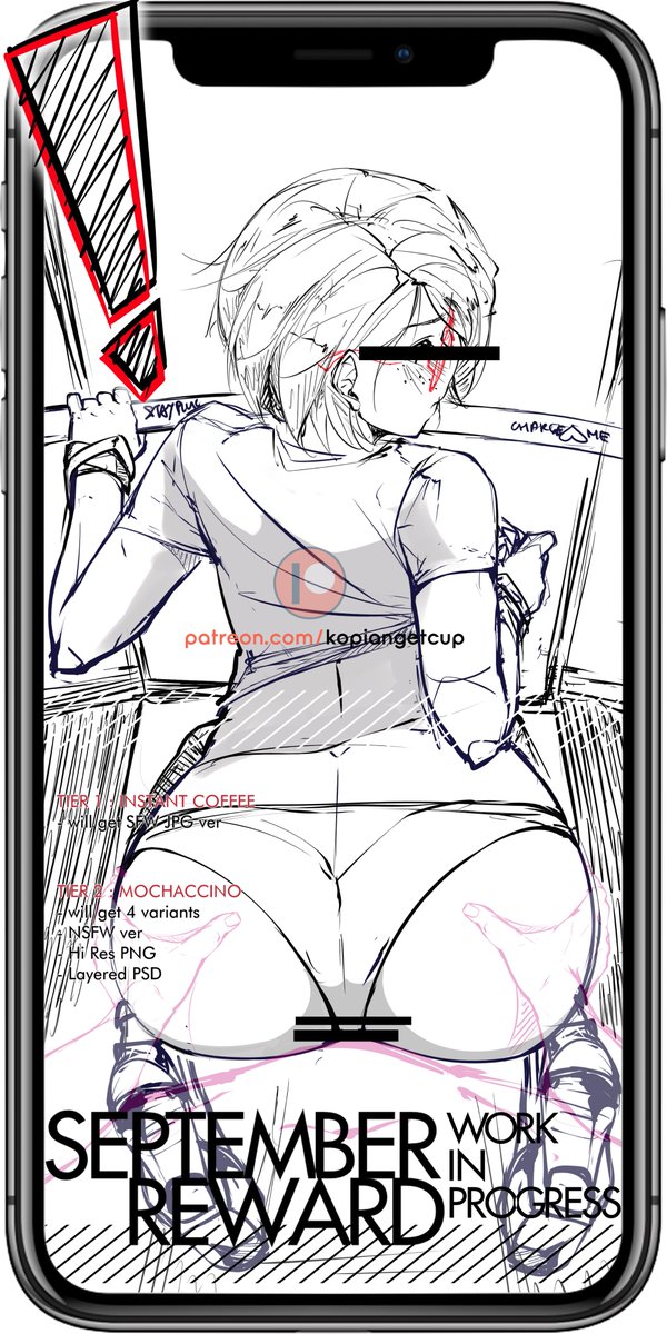 Kopianget Patreon Com Kopiangetcup Yeeeowww Patreon September Reward Wip This Is A Mobile Phone Wallpaper This Month I Will Provide Few Variants Including Nsfw Version Use It As