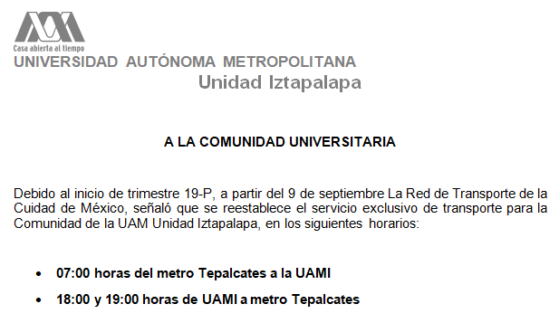 تويتر \ UAM Iztapalapa على تويتر: تويتر \ UAM Iztapalapa على تويتر: