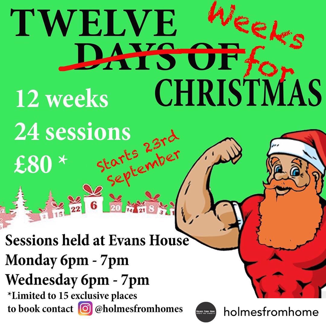 HolmesfromHome1's tweet photo. Have your preparations started for Xmas? Why not kick start them by getting your fitness back on track in the lead up to Xmas, now the kids have gone back to school! If you are interested please give us a follow and DM us. Places are going quickly so don’t hang around! https://t.co/HBfcpEilyd
