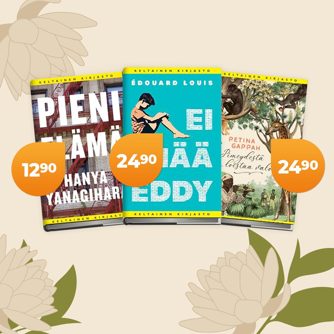 Laatukirjallista syksyn alkua! 🍂 Nyt huikea valikoima Keltaisen kirjaston -kirjahelmiä jopa -60 % ja pokkareita edullisesti alk. 3,90 €!
Tutustu tarjoukseen tästä: adlibr.is/keltainenkirja…
#adlibris #adlibrisfi #keltainenkirjasto #kirja #lukeminen #laatulukemista #kirjavinkki