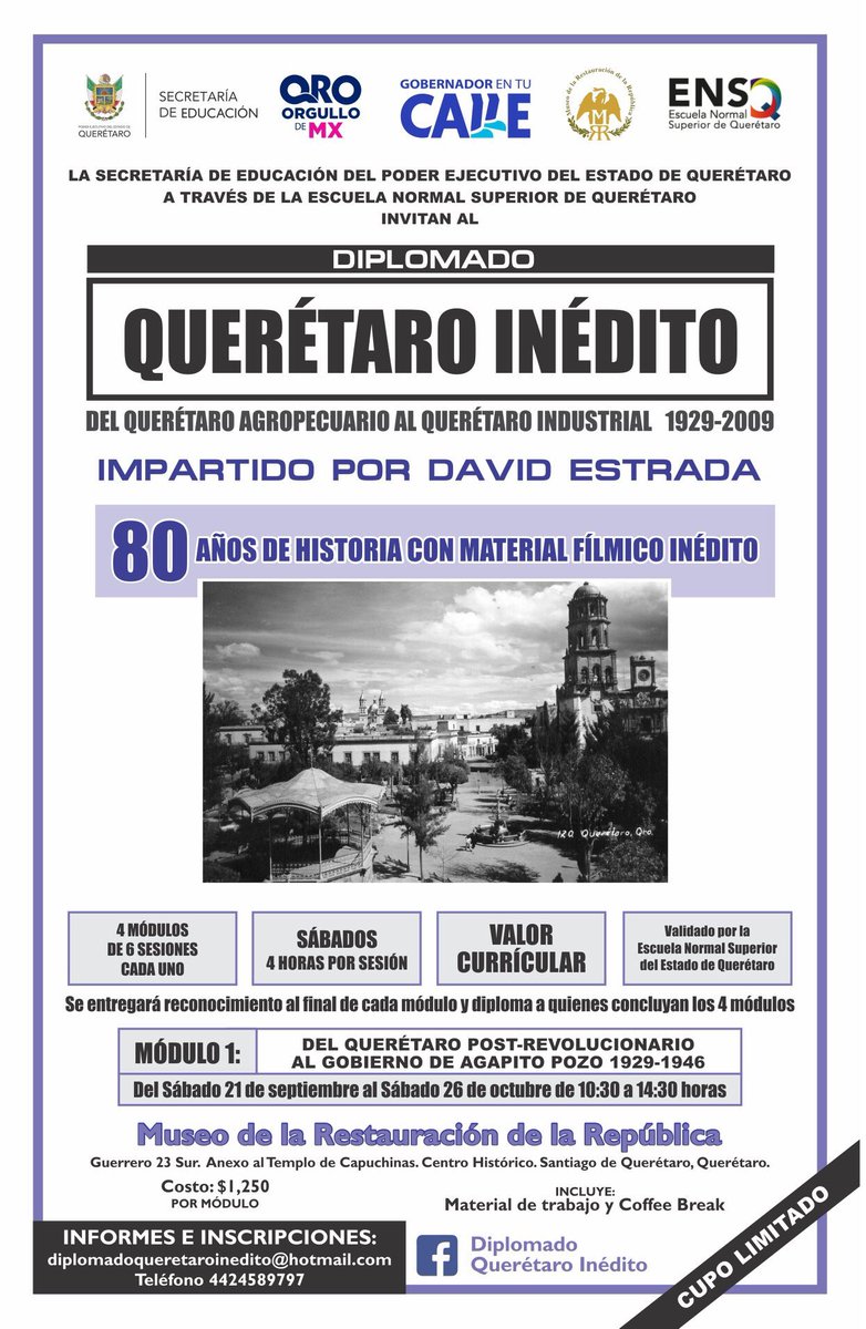 No se pierdan este importante diplomado impartido por David Estrada, lleno de profesionalismo