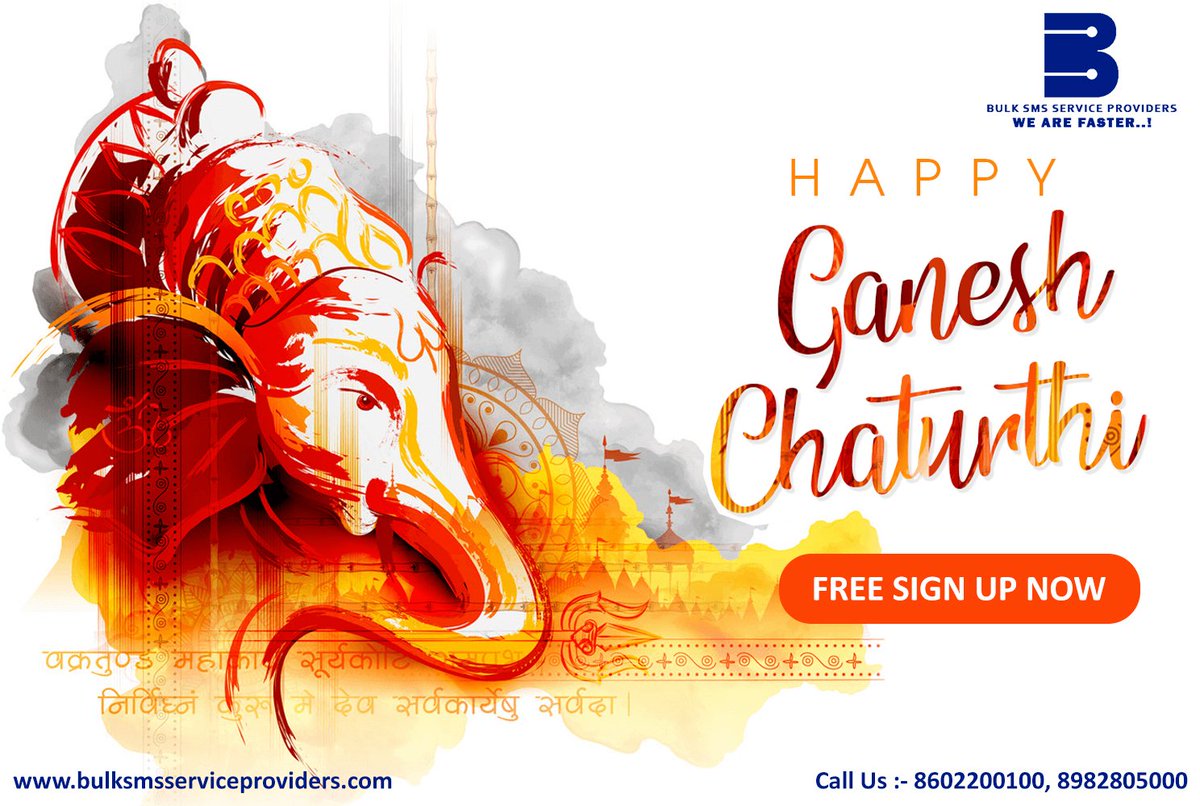 We wish u Happy #GaneshChaturthi From: Bulksmsserviceproviders Family