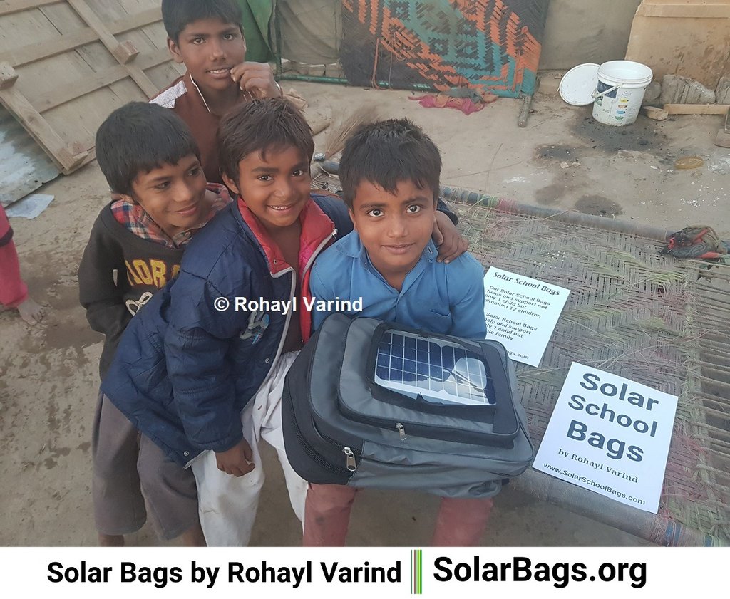SolarBagsPk's tweet photo. Rohayl Varind transforms torn and ripped school bags into solar bags.
 
#SolarBags #SolarSchoolBags #SolarX #RohaylSolarX #SolarPower #SolarEnergy #SolarBag #ShareToAware #RohaylVarind #Solar #SolarPanel #SLUMSchool #SolarNightSchool #SolarEmpower #EnergyPoverty #SolarLight https://t.co/YK96qoVxfT