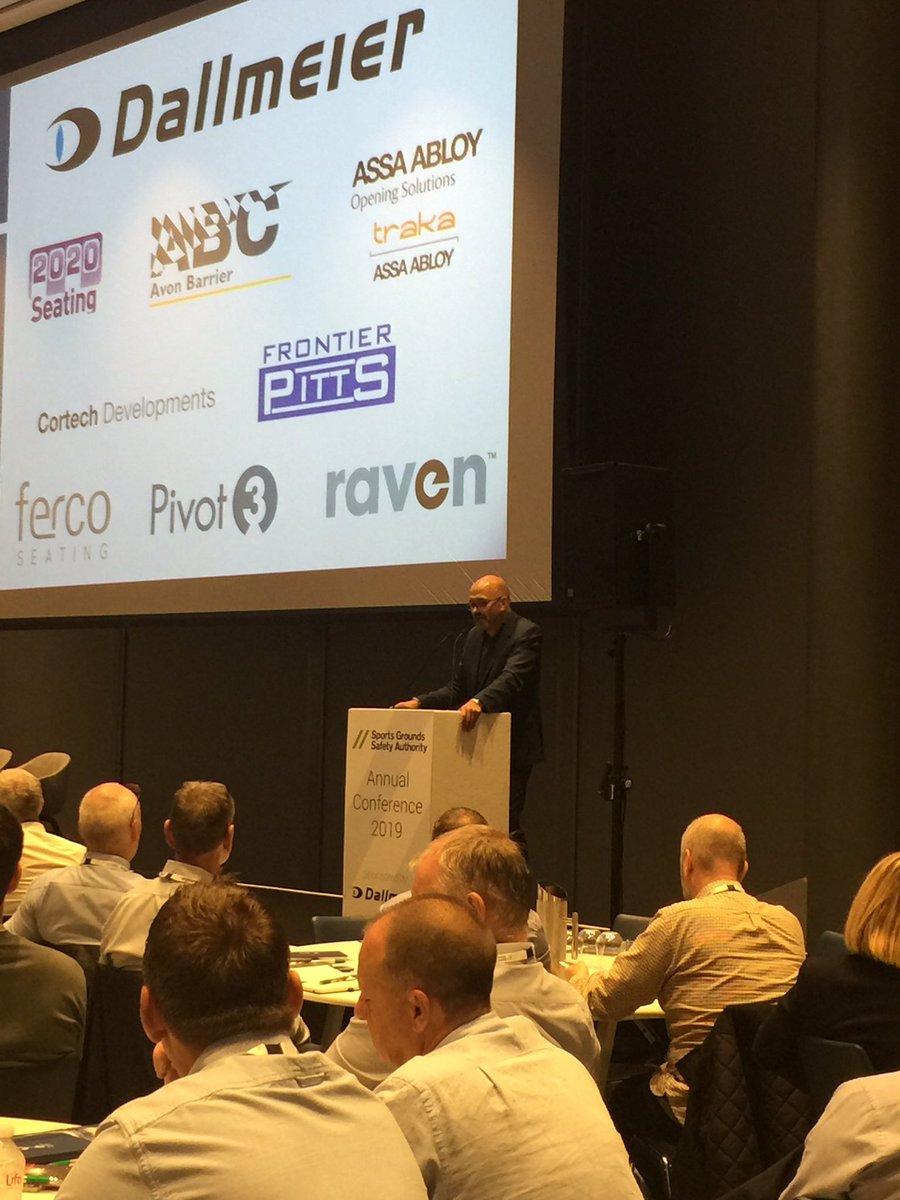 SGSA_UK's tweet photo. Our Annual Conference has started! @MarkClemmit is welcoming everyone to the day #safesportsgrounds #sgsaconf https://t.co/JqLGbolZM9