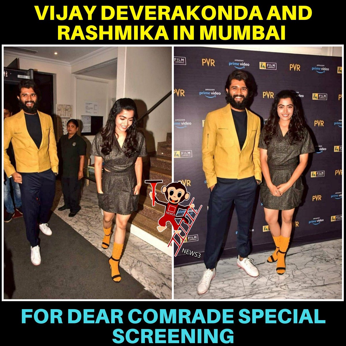 news3people's tweet photo. 💥💥💥❤️
#vijaydeverakonda #DearComradeScreening #DearComrade @TheDeverakonda @iamRashmika https://t.co/GAEN1Aiu0M