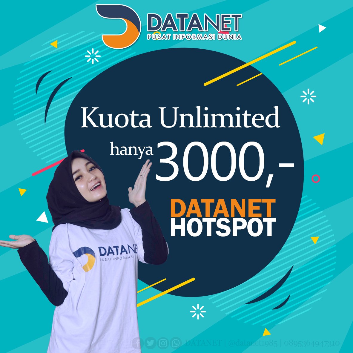 datanet1985's tweet image. Lagi kehabisan kuota tapi ga punya duit ? bel;i voucher Data Net&apos; aja yukk !!! internetan dengan kuota unlimited tanpa bikin kantong jebol loh...
#datanet
#datanethome
#datanethotspot
#datanetkece
#network
#ngalahnesia