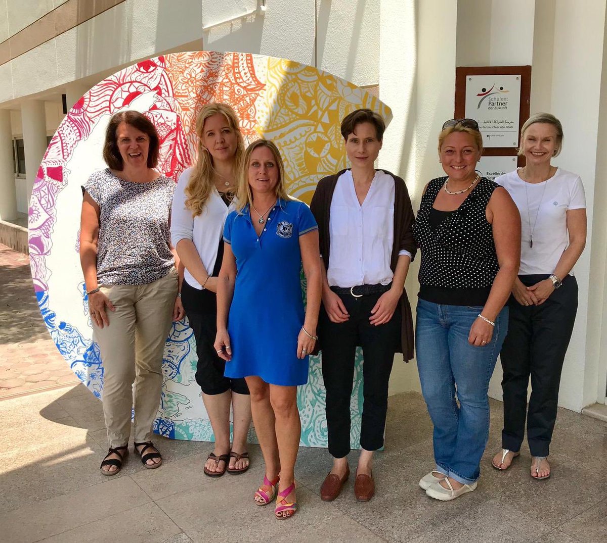 GermanEmbUAE's tweet photo. A warm welcome to the new teachers at the German International School in Abu Dhabi. We wish them all the best for #AbuDhabi and a good start into the new school year.
#abudhabi #internationschool #uae #germany #welcome #newteachers #newcolleagues #deutschland #vae #willkommen https://t.co/mV2DPNgvxy